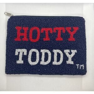 Ole Miss University of Mississippi Hotty Toddy Beaded Coin Purse Makeup Pouch